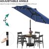 imageYITAHOME 13ft Patio Umbrella Outdoor Extra Large DoubleSided Market Table Umbrella for Pool Patio Furniture Patio Shade Claretred Not Base IncludedNavy Blue