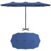 imageYITAHOME 13ft Patio Umbrella Outdoor Extra Large DoubleSided Market Table Umbrella for Pool Patio Furniture Patio Shade Claretred Not Base IncludedNavy Blue
