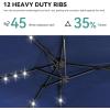 imageYITAHOME 13ft Patio Umbrella Outdoor Extra Large DoubleSided Market Table Umbrella for Pool Patio Furniture Patio Shade Claretred Not Base IncludedNavy Blue