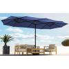 imageYITAHOME 13ft Patio Umbrella Outdoor Extra Large DoubleSided Market Table Umbrella for Pool Patio Furniture Patio Shade Navy Blue