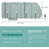 imageYITAHOME 1840FT RV Cover Travel Trailer Cover Super Thick Waterproof Windproof AntiUV RipStop Camper Cover Motorhome Covers with Tongue Jack Cover4 Tire Covers2 Long StrapsGrey