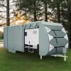 imageYITAHOME 1840FT RV Cover Travel Trailer Cover Super Thick Waterproof Windproof AntiUV RipStop Camper Cover Motorhome Covers with Tongue Jack Cover4 Tire Covers2 Long StrapsGrey