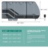 imageYITAHOME 1840FT RV Cover Travel Trailer Cover Super Thick Waterproof Windproof AntiUV RipStop Camper Cover Motorhome Covers with Tongue Jack Cover4 Tire Covers2 Long StrapsBlack Grey