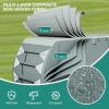 imageYITAHOME 1840FT RV Cover Travel Trailer Cover Super Thick Waterproof Windproof AntiUV RipStop Camper Cover Motorhome Covers with Tongue Jack Cover4 Tire Covers2 Long StrapsGrey