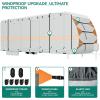 imageYITAHOME 1840FT RV Cover Travel Trailer Cover Super Thick Waterproof Windproof AntiUV RipStop Camper Cover Motorhome Covers with Tongue Jack Cover4 Tire Covers2 Long StrapsOrange Gray