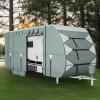 imageYITAHOME 1840FT RV Cover Travel Trailer Cover Super Thick Waterproof Windproof AntiUV RipStop Camper Cover Motorhome Covers with Tongue Jack Cover4 Tire Covers2 Long StrapsGrey