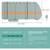 imageYITAHOME 1840FT RV Cover Travel Trailer Cover Super Thick Waterproof Windproof AntiUV RipStop Camper Cover Motorhome Covers with Tongue Jack Cover4 Tire Covers2 Long StrapsOrange Gray