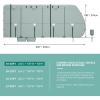 imageYITAHOME 1840FT RV Cover Travel Trailer Cover Super Thick Waterproof Windproof AntiUV RipStop Camper Cover Motorhome Covers with Tongue Jack Cover4 Tire Covers2 Long StrapsGrey