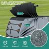 imageYITAHOME 1840FT RV Cover Travel Trailer Cover Super Thick Waterproof Windproof AntiUV RipStop Camper Cover Motorhome Covers with Tongue Jack Cover4 Tire Covers2 Long StrapsBlack Grey