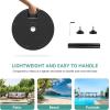 imageYITAHOME 20 50LB Capacity Patio Umbrella Base Heavy Duty Market Table Umbrella Stand Water or Stand Easy Filled Outdoor Round Base Refillable HighDensity HDPE for Lawn Deck or Pool Black