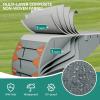 imageYITAHOME 2022FT Travel Trailer Cover RV Cover Camper Cover Super Thick Waterproof Windproof AntiUV RipStop Motorhome Covers with 2 Long Straps 4 Tire Covers Tongue Jack Cover