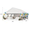 imageYITAHOME 20x20 ft Party Tent Heavy Duty Wedding Event Shelters Outdoor Upgraded Galvanized Canopy with Large White Roof Removable PVC Sidewalls ampamp 3 Storage BagsStraight
