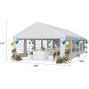 imageYITAHOME 20x20 ft Party Tent Heavy Duty Wedding Event Shelters Outdoor Upgraded Galvanized Canopy with Large White Roof Removable PVC Sidewalls ampamp 3 Storage BagsRipple