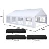 imageYITAHOME 20x20 ft Party Tent Heavy Duty Wedding Event Shelters Outdoor Upgraded Galvanized Canopy with Large White Roof Removable PVC Sidewalls ampamp 3 Storage BagsStraight