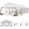 imageYITAHOME 20x20 ft Party Tent Heavy Duty Wedding Event Shelters Outdoor Upgraded Galvanized Canopy with Large White Roof Removable PVC Sidewalls ampamp 3 Storage BagsStraight