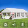 imageYITAHOME 20x20 ft Party Tent Heavy Duty Wedding Event Shelters Outdoor Upgraded Galvanized Canopy with Large White Roof Removable PVC Sidewalls ampamp 3 Storage BagsRipple