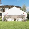 imageYITAHOME 20x20 ft Party Tent Heavy Duty Wedding Event Shelters Outdoor Upgraded Galvanized Canopy with Large White Roof Removable PVC Sidewalls ampamp 3 Storage BagsRipple