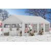 imageYITAHOME 20x20 ft Party Tent Heavy Duty Wedding Event Shelters Outdoor Upgraded Galvanized Canopy with Large White Roof Removable PVC Sidewalls ampamp 3 Storage BagsStraight