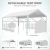 imageYITAHOME 20x20 ft Party Tent Heavy Duty Wedding Event Shelters Outdoor Upgraded Galvanized Canopy with Large White Roof Removable PVC Sidewalls ampamp 3 Storage BagsStraight