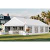 imageYITAHOME 20x20 ft Party Tent Heavy Duty Wedding Event Shelters Outdoor Upgraded Galvanized Canopy with Large White Roof Removable PVC Sidewalls ampamp 3 Storage BagsStraight