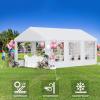 imageYITAHOME 20x20 ft Party Tent Heavy Duty Wedding Event Shelters Outdoor Upgraded Galvanized Canopy with Large White Roof Removable PVC Sidewalls ampamp 3 Storage BagsRipple