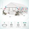 imageYITAHOME 20x20 ft Party Tent Heavy Duty Wedding Event Shelters Outdoor Upgraded Galvanized Canopy with Large White Roof Removable PVC Sidewalls ampamp 3 Storage BagsStraight