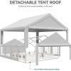 imageYITAHOME 20x20 ft Party Tent Heavy Duty Wedding Event Shelters Outdoor Upgraded Galvanized Canopy with Large White Roof Removable PVC Sidewalls ampamp 3 Storage BagsStraight