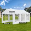 imageYITAHOME 20x20 ft Party Tent Heavy Duty Wedding Event Shelters Outdoor Upgraded Galvanized Canopy with Large White Roof Removable PVC Sidewalls ampamp 3 Storage BagsRipple
