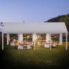 imageYITAHOME 20x20 ft Party Tent Heavy Duty Wedding Event Shelters Outdoor Upgraded Galvanized Canopy with Large White Roof Removable PVC Sidewalls ampamp 3 Storage BagsRipple