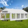 imageYITAHOME 20x20 ft Party Tent Heavy Duty Wedding Event Shelters Outdoor Upgraded Galvanized Canopy with Large White Roof Removable PVC Sidewalls ampamp 3 Storage BagsRipple