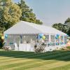 imageYITAHOME 20x20 ft Party Tent Heavy Duty Wedding Event Shelters Outdoor Upgraded Galvanized Canopy with Large White Roof Removable PVC Sidewalls ampamp 3 Storage BagsRipple
