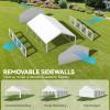 imageYITAHOME 20x20 ft Party Tent Heavy Duty Wedding Event Shelters Outdoor Upgraded Galvanized Canopy with Large White Roof Removable PVC Sidewalls ampamp 3 Storage BagsRipple