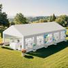 imageYITAHOME 20x20 ft Party Tent Heavy Duty Wedding Event Shelters Outdoor Upgraded Galvanized Canopy with Large White Roof Removable PVC Sidewalls ampamp 3 Storage BagsRipple