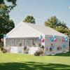 imageYITAHOME 20x20 ft Party Tent Heavy Duty Wedding Event Shelters Outdoor Upgraded Galvanized Canopy with Large White Roof Removable PVC Sidewalls ampamp 3 Storage BagsStraight