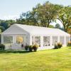 imageYITAHOME 20x20 ft Party Tent Heavy Duty Wedding Event Shelters Outdoor Upgraded Galvanized Canopy with Large White Roof Removable PVC Sidewalls ampamp 3 Storage BagsStraight