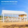 imageYITAHOME 20x20 ft Party Tent Heavy Duty Wedding Event Shelters Outdoor Upgraded Galvanized Canopy with Large White Roof Removable PVC Sidewalls ampamp 3 Storage BagsRipple
