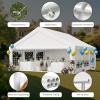 imageYITAHOME 20x20 ft Party Tent Heavy Duty Wedding Event Shelters Outdoor Upgraded Galvanized Canopy with Large White Roof Removable PVC Sidewalls ampamp 3 Storage BagsStraight