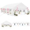 imageYITAHOME 20x20 ft Party Tent Heavy Duty Wedding Event Shelters Outdoor Upgraded Galvanized Canopy with Large White Roof Removable PVC Sidewalls ampamp 3 Storage BagsRipple