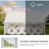 imageYITAHOME 20x20 ft Party Tent Heavy Duty Wedding Event Shelters Outdoor Upgraded Galvanized Canopy with Large White Roof Removable PVC Sidewalls ampamp 3 Storage BagsStraight