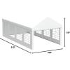 imageYITAHOME 20x20 ft Party Tent Heavy Duty Wedding Event Shelters Outdoor Upgraded Galvanized Canopy with Large White Roof Removable PVC Sidewalls ampamp 3 Storage BagsRipple