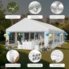imageYITAHOME 20x20 ft Party Tent Heavy Duty Wedding Event Shelters Outdoor Upgraded Galvanized Canopy with Large White Roof Removable PVC Sidewalls ampamp 3 Storage BagsRipple