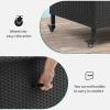 imageYITAHOME 230 Gallon Deck Box XXL Wicker Outdoor Storage Box AllWeather Storage Organizer for Patio Furniture Outdoor Cushions Pool Storage and Garden Tools GreyBlack