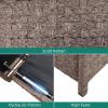 imageYITAHOME 230 Gallon XXL Deck Box AllWeather Wicker Outdoor Storage Box PE Rattan Storage Bin for Patio Furniture Outdoor Cushions Pool Storage and Garden Tools  GreyBrown