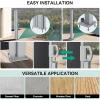 imageYITAHOME 236X 78 Double Side Awning Retractable Side Awning Folding Privacy Screen Privacy Fence Waterproof UVResistant Privacy Awning Outdoor for Garden Deck Patio Pools Balcony GrayGray