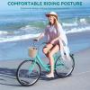 imageYITAHOME 24 ampamp 26 Inch Beach Cruiser Bike for Women 1 ampamp 7 Speed Commute Bike for Adults Womens Bicycle with Adjustable Seat Multiple Color