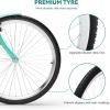 imageYITAHOME 24 ampamp 26 Inch Beach Cruiser Bike for Women 1 ampamp 7 Speed Commute Bike for Adults Womens Bicycle with Adjustable Seat Multiple ColorMint Green