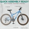 imageYITAHOME 26 Inch Mountain Bike for Men Women 21Speed Adult Bicycle Double Disc Brake Front Suspension Fork Aluminum Frame MTB for AdultsBlue