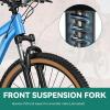 imageYITAHOME 26 Inch Mountain Bike for Men Women 21Speed Adult Bicycle Double Disc Brake Front Suspension Fork Aluminum Frame MTB for AdultsBlue