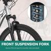 imageYITAHOME 26 Inch Mountain Bike for Men Women 21Speed Adult Bicycle Double Disc Brake Front Suspension Fork Aluminum Frame MTB for AdultsGrey