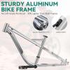 imageYITAHOME 26 Inch Mountain Bike for Men Women 21Speed Adult Bicycle Double Disc Brake Front Suspension Fork Aluminum Frame MTB for AdultsGrey
